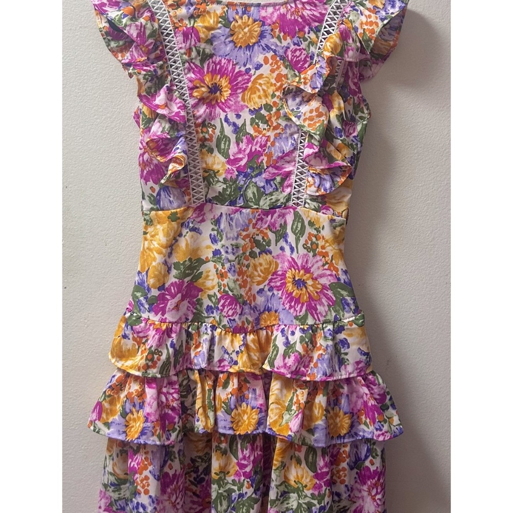 Ruffled Floral Dress